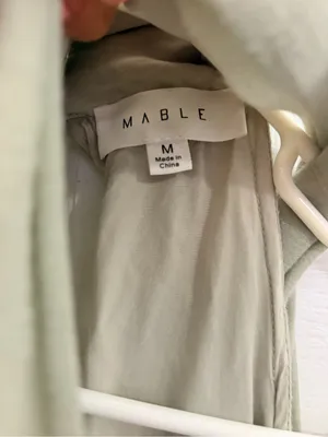MARBLE Light Sage Tiered Halter Maxi Dress Green Size M thumbnail 3