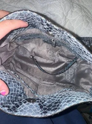 Michael Kors Blue Snake Skin Bag thumbnail 6