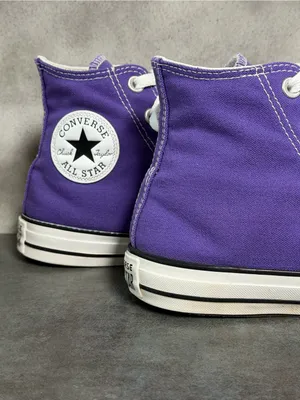 Converse All Star Hi Top Women's Purple Sneakers Size 8 thumbnail 3