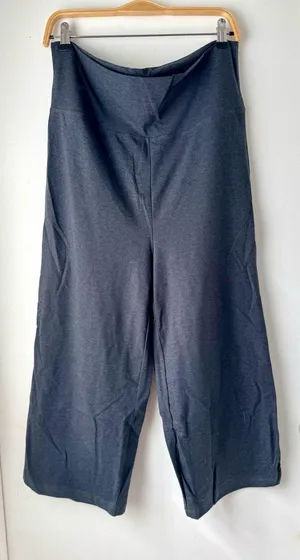 Wide Leg Yoga Pants, 1X Blue thumbnail 1