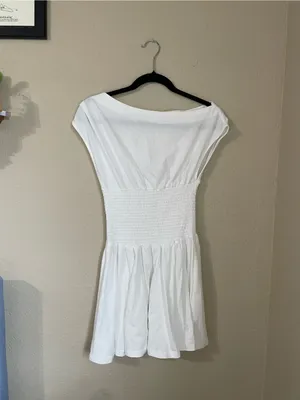 Altar’d State Alianna Mini Dress Size XS Off Shoulder Smocked Flirty Brunch Boho thumbnail 4