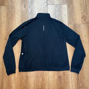 Nike Running Dri-FIT Half Zip Pullover Black Ribbed Womens XL Workout Top thumbnail 8