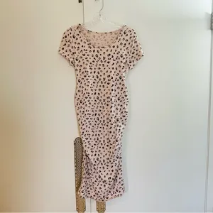 Isabel maternity Leopard Print Short Sleeve T-Shirt Dress size XS thumbnail 7