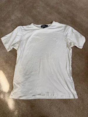 Polo Ralph Lauren White V-Neck T-Shirt Men’s Medium thumbnail 2