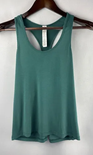 Women’s Alo Medium Grayish Green Racerback Sports Tank thumbnail 1