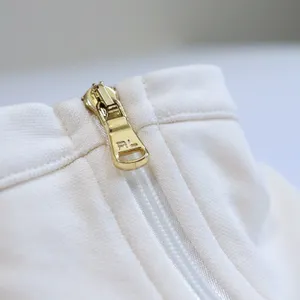 Ralph Lauren Golf Jacket Women M Ivory Full Zip Track Mock Neck Gold Trim Tennis thumbnail 6