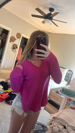 American Eagle Pink Long Sleeve Top thumbnail 3