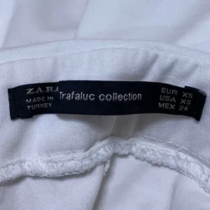 Zara Women's White High Waisted Tie Waist Paperbag Casual Mini Shorts Size XS thumbnail 4