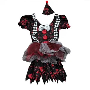 Crazy Clown NWT Costume Women's Size Small Dress & Hat Halloween‎ thumbnail 2
