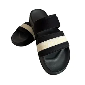 New Balance 202v2 Black & White Women Slides Sandals EUC thumbnail 2