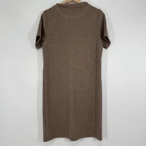 Arcteryx Laina Sweater Dress Above Knee Mock Neck Womens Size S Brown Minimalist thumbnail 5