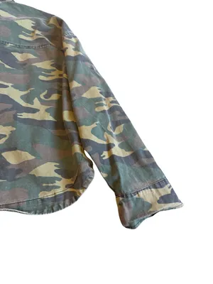 Sundry Button-Down Camo Jacket Shacket Layering 100% Cotton Streetwear Sz Large thumbnail 14