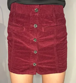 American Eagle Velvet Button Up Skirt thumbnail 2