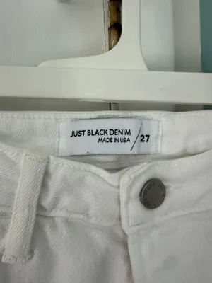 Just Black Denim White Jeans thumbnail 3