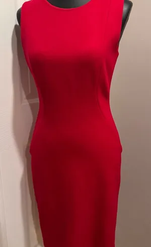 Elie Tahari Cailyn Pink Sheath Dress | Sleeveless Career Cocktail Dress thumbnail 1