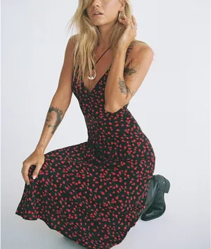 Princess Polly floral polka dot maxi dress size 6 thumbnail 2