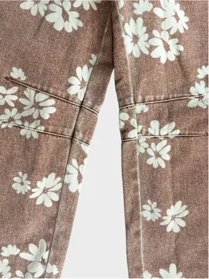 Entro Floral Print Barrel Pants Size S thumbnail 4