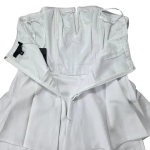 Lulus Where You Are White Strapless Romper Skort Y13152 Small NWT thumbnail 5