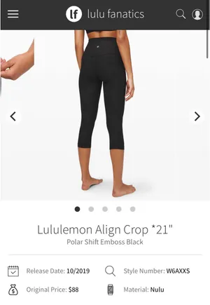 Lululemon Align Crop 21" thumbnail 9