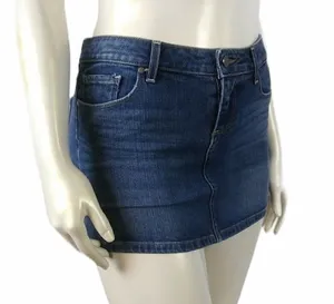 Paige Malibu Mini Blue Jeans Skirt Size 29 thumbnail 1