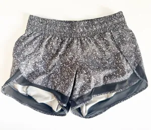 Athleta Womens Printed Mesh Racer Run‎ 4" Speckle Athletic Running Shorts XXS thumbnail 1