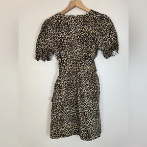 Marissa Webb Collective Carly Leopard Cheetah Mini Dress size 2 $398 thumbnail 13