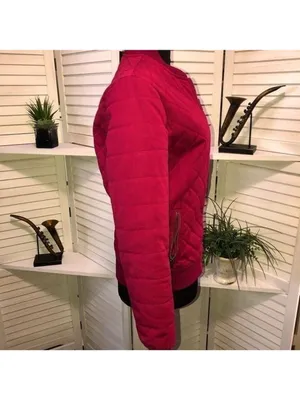 RVCA Bomber jacket oversized burgundy quilted tapestry cotton 90's Y2K grunge punk XS thumbnail 6