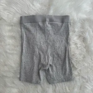 Skims Cotton Rib Boxer Light Heather Grey Size Small thumbnail 5