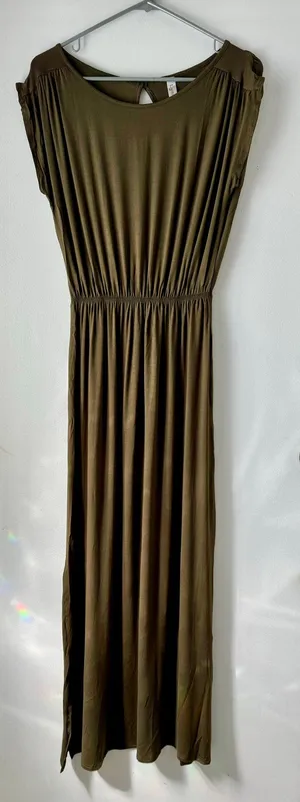 Sleeveless Dress, Large Green thumbnail 1