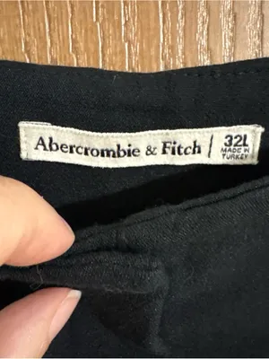 Abercrombie & Fitch Dress Pants Womens Navy Blue High Rise Taper Leg 32 Long thumbnail 3