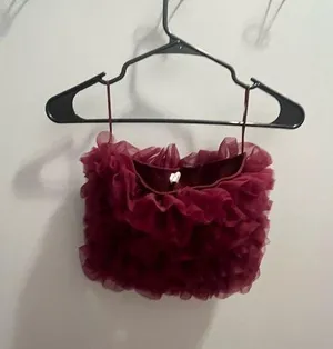 Ruffle Crop Top thumbnail 1