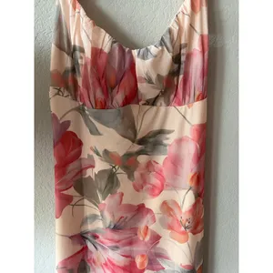 Floral Maxi Dress Women's M Backless Square Neck Smocked Wedding Guest thumbnail 5