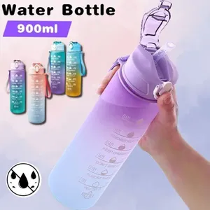 Sport leak proof water bottle Pink thumbnail 6