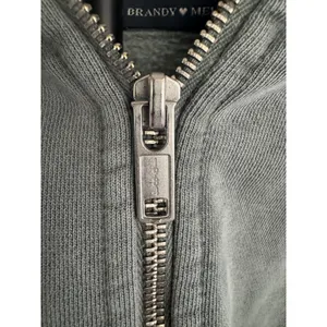 Brandy Melville Christy 1984 Zip Up Hoodie Gray Faded Oversized One Size thumbnail 5