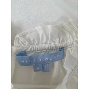 Hill House The Kit Ruffled Neck Short Sleeve Blouse White size medium thumbnail 9