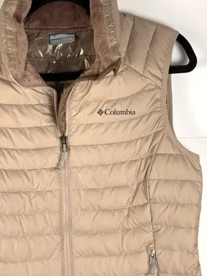 Columbia Omni Heat Womens M Puffer Vest Peach Insulated Reflective Winter thumbnail 4