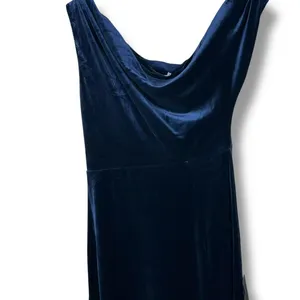 NEW Lulus Coveted Confidence Navy Blue Velvet Asymmetrical Maxi Dress Small thumbnail 6