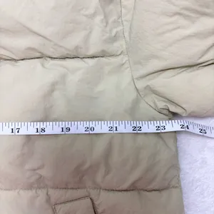 Zara Light Beige Puffer‎ Jacket Full Zip Water Repellent Oversize Size M thumbnail 12