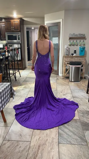 glory prom dress Purple Size 4 thumbnail 2