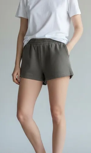 NWOT Agolde mini sweatshorts grey small thumbnail 1
