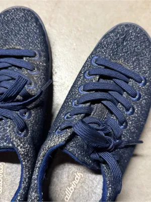 Allbirds Wool Piper Sneaker Navy Blue Size 8 euc thumbnail 2