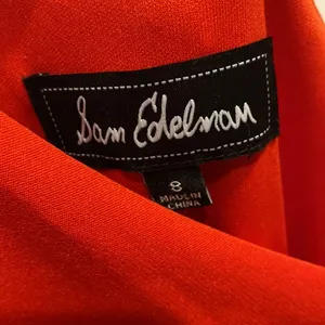 Sam Edelman One Shoulder Midi Dress Red Orange Asymmetrical Cocktail Party Dress thumbnail 6