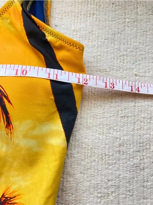 Aerie Sunset Palm Tree Cheekiest One Piece Swimsuit NWT XS thumbnail 6