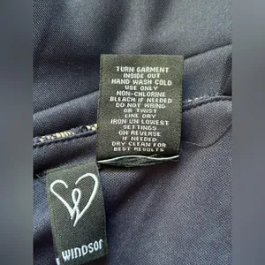Windsor Juniors Navy Lace & Sequin Bodice Flared Cocktail Party Prom Dress SZ 9 thumbnail 15