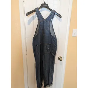 Vintage Union Bay Denim Jeans Bib Overalls Carpenter Blue Mens Size S thumbnail 10