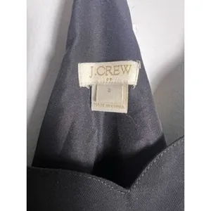 J.Crew Wm 4 Scalloped Racerback‎ Cami Top Black Preppy Minimalist Capsule Chic thumbnail 3