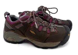 Keen Women's Utility Brown Leather Detroit XT Steel Toe Shoes Size 7.5 thumbnail 1