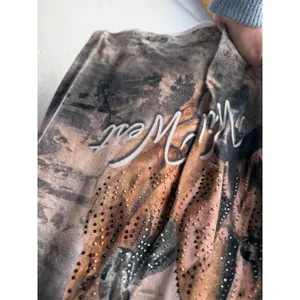 Big Bang USA Wild West Horses Rhinestone V Neck Western Women's‎ Size Medium thumbnail 4