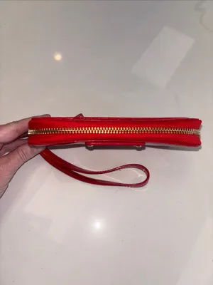 Kate Spade Jazzy Metro Red Patent Leather Wristlet thumbnail 6