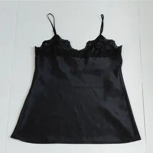 Rampage 90s Revival Y2K Satin Lingerie Cami Babydoll Top Sz XL Black Coquette Sleepwear thumbnail 4